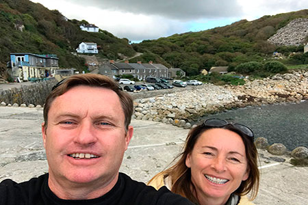 Pete and Rachel bennett owners of st edmunds holiday apartments trevone padstow